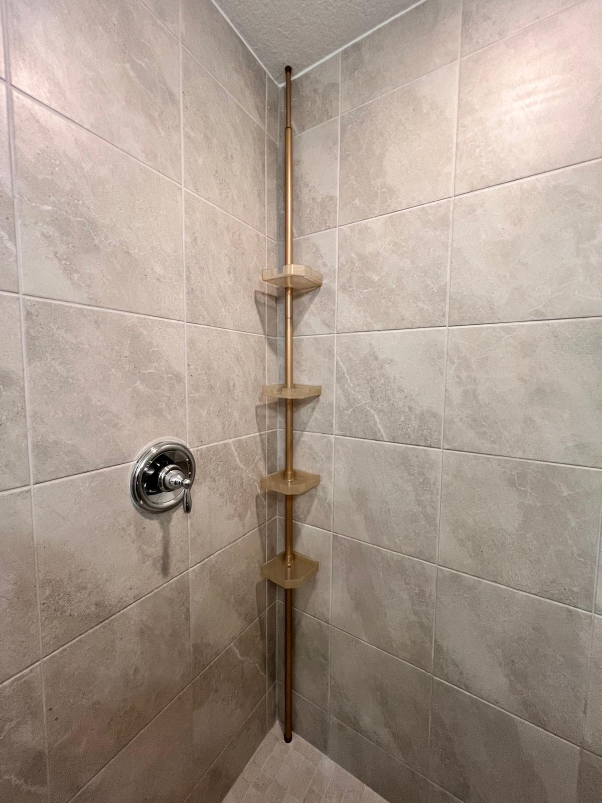 Pro Services Tech installed an adjustable a shower organizer